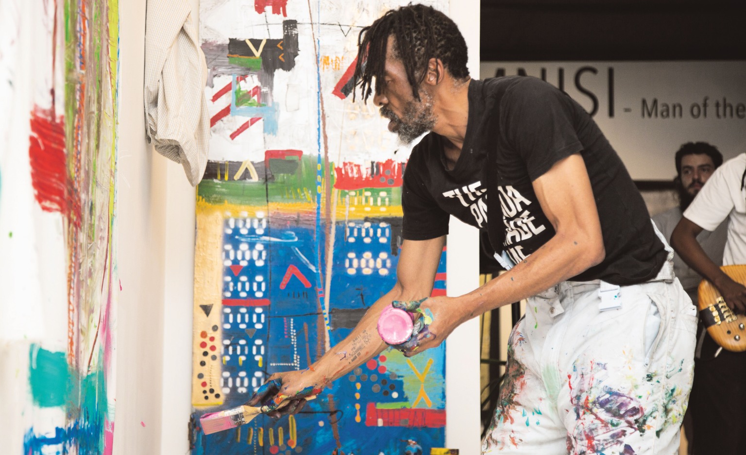 Samson Mnisi at the Investec Cape Town Art Fair