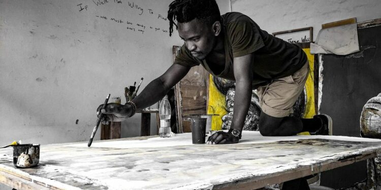 Meet Tumisang Khalipha, The Visual Artist Whose Paintings Articulate A Story