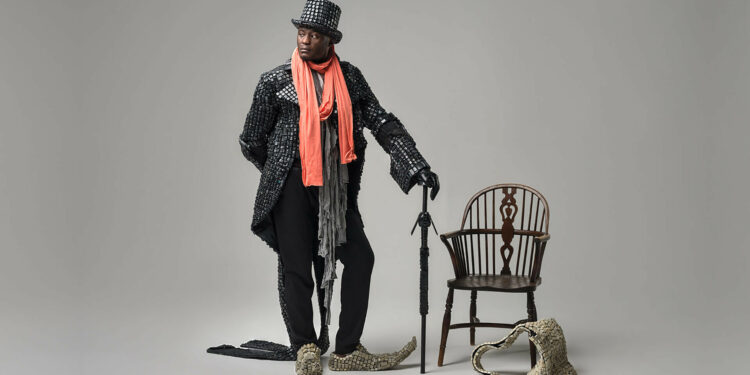 From pollution to fashion evolution: Maurice Mbikayi turns e-waste into contemporary African art pieces