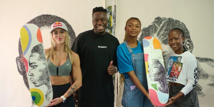 Red Bull Skater Leticia Bufoni And Fhatuwani Mukheli Join Forces For An African Style Skateboard Collaboration
