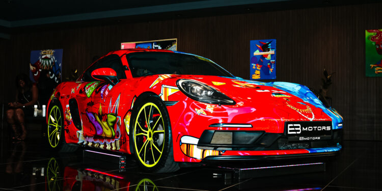 Car Showroom Transforms Into Art Gallery At Vip Launch