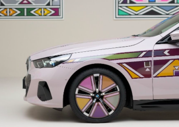 Esther Mahlangu’s BMW i5 Flow NOSTOKANA Showcased At The Frieze LA