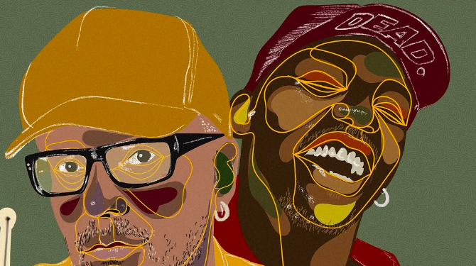 Naledi Modupi Illustrates Charles Webster & Muzi In A New Album Cover